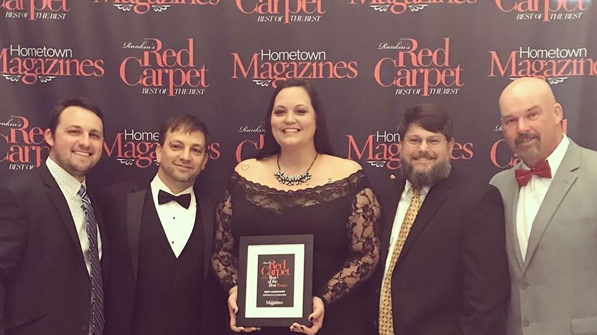 Ambiance team receive an award.