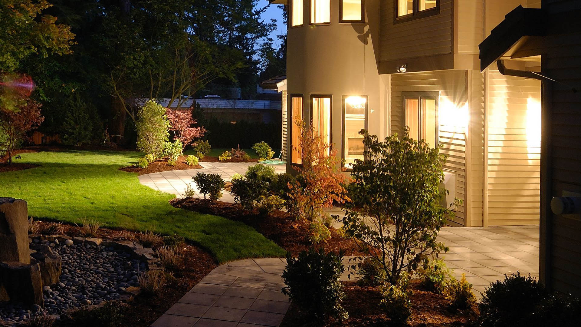 Residential lighting in Jackson, MS.